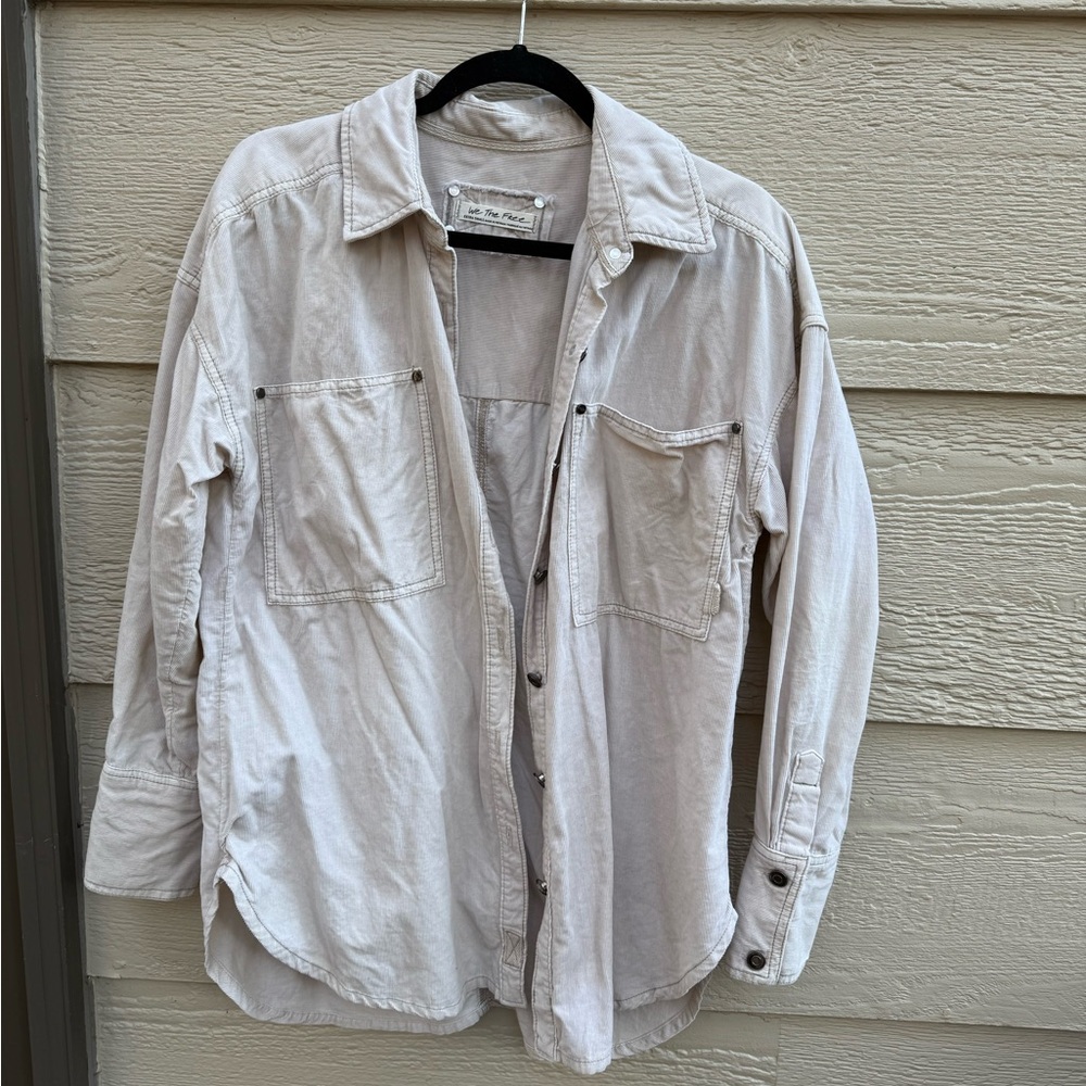 Free People corduroy Shacket